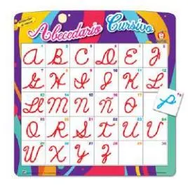 TABLERO ABECEDARIO CURSIVO J-0301
