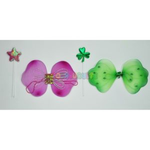 Acc. carnaval- set alas fantasía pequeñas + varita