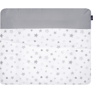 Alvi Cambiador con funda estrellas gris plateado exclusivo 70 x 85 cm
