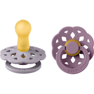 BIBS® Chupete Boheme 6-18 meses Fossil Grey & Mauve, 2pcs.