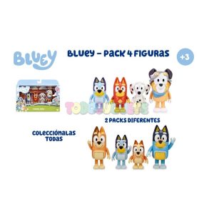 Bluey Pack 4 Figuras Surtido v2.3