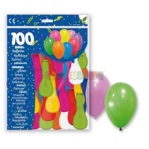 Bolsa 100 globos 9x colores  Globolandia