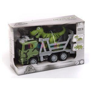 Camión Camuflaje Porta Dinosaurio 1:16 Luz  Sonido