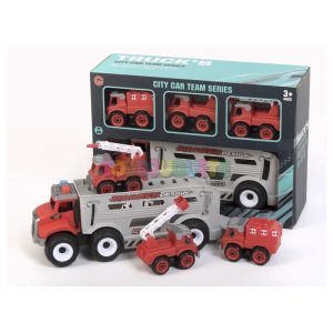 Camión con 3 vehículos Bomberos Modren Design