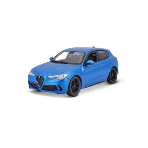 COCHE ALFA ROMEO STELVIO 1/24 BURAGO COLOR AZUL