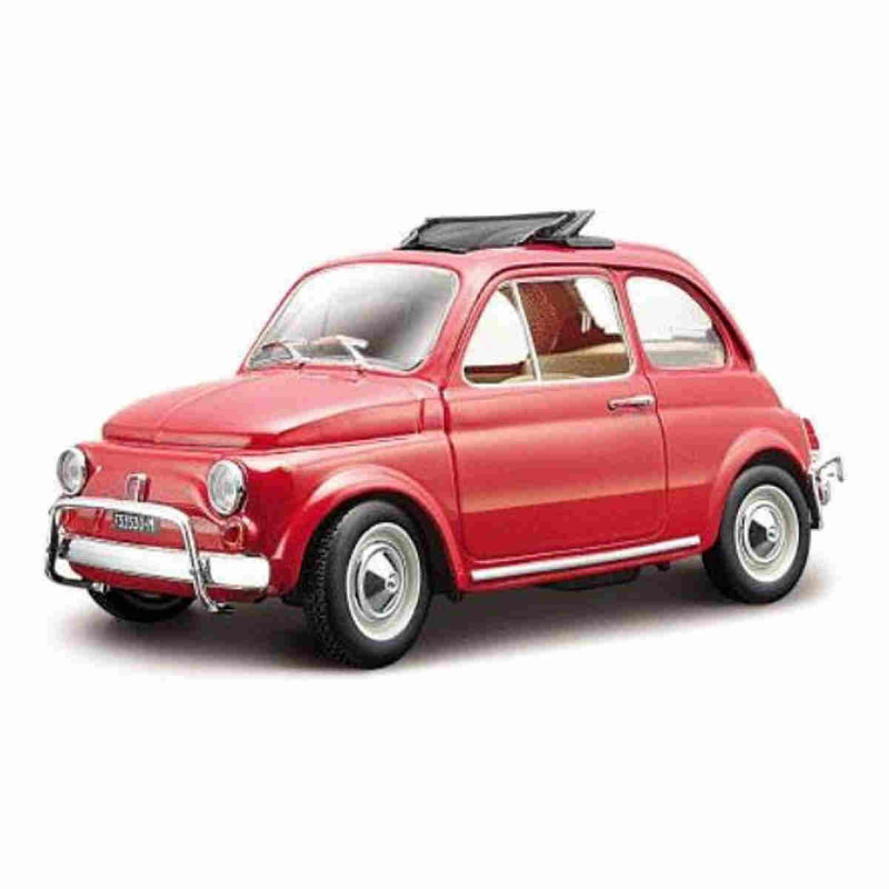 COCHE FIAT 500L 1968 1/24 BBURAGO COLOR ROJO