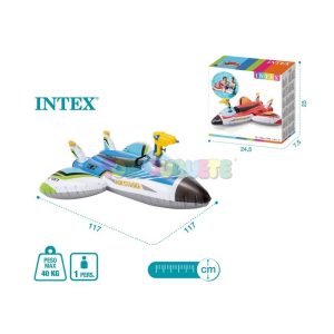 Avión RideOn hinchable  C/Lanzador 117Cms 2 mod.