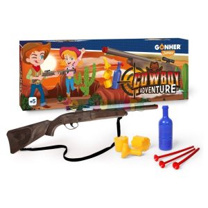 Cowboy Disparo Botellas