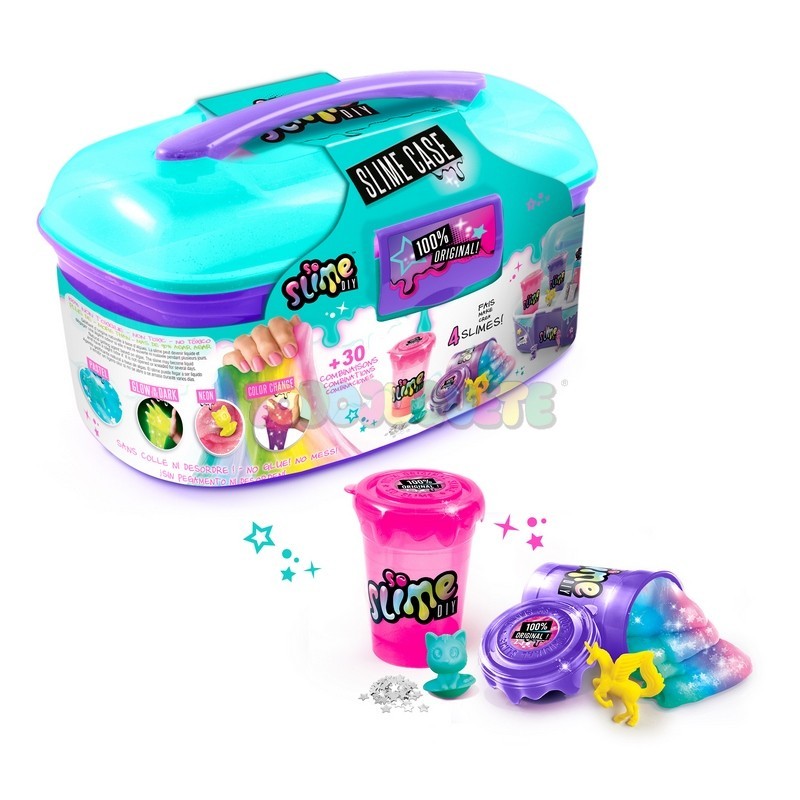 Crea tu Slime maletín brilla oscuridad/cam.Pño.