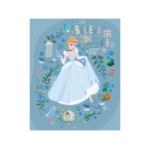 CUADRO DE LONA DISNEY CENICIENTA 20X25CM