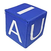 CUBO DE VOCALES 15 x 15 cm W-3244