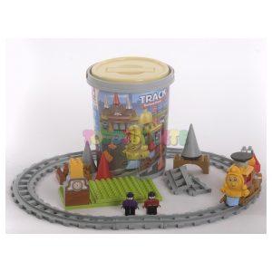 Cubo 109 bloques construcción Estacion Tren Track