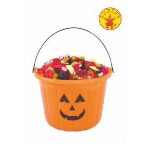 Cubo halloween portacaramelos calabaza