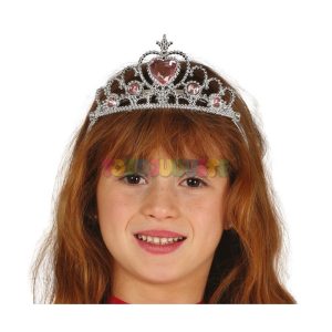 Diadema Infantil Princesa Plata