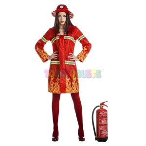Disfraz Bombera Bold Firewoman M-L Adulto