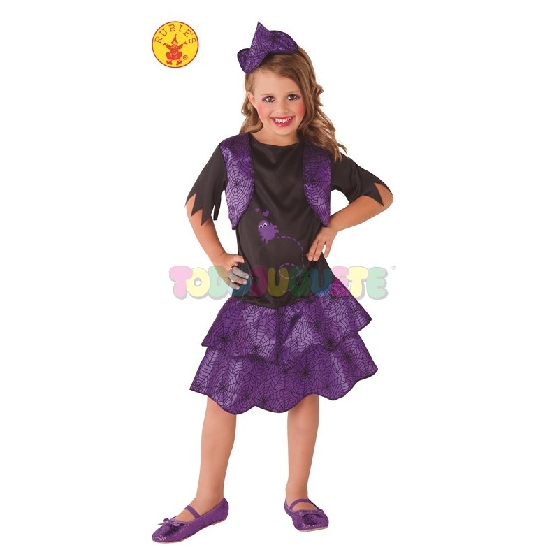 Disfraz bruja granuja c/ojos moviles t.M 5-6 años