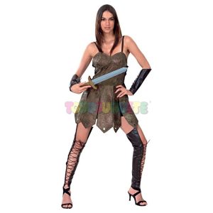 Disfraz guerrera romana piel Adulto Talla única