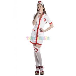 Disfraz Enfermera corazones Adulto M-L