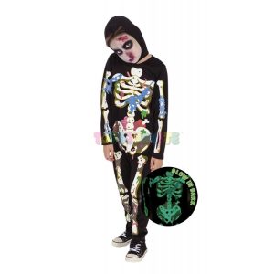 Disfraz Halloween Zombie Skeleton Glow in Dark TW