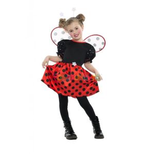 Disfraz Mariquita con alas y brillantes Bebé 1-2 a