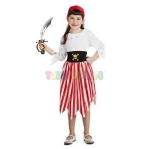 Disfraz Pirata Calavera Oro Pirate Girl 7-9 años