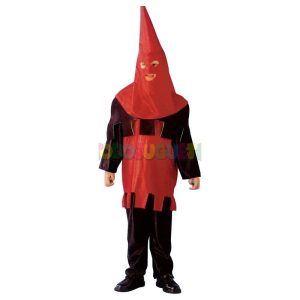 Disfraz verdugo rojo negro 11-12 años