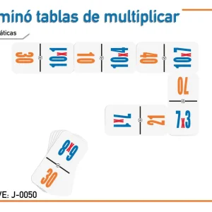 Dominó Tablas de Multiplicar Grupal (J-0050)