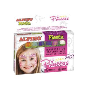 Estuche Maquillaje Princesas 6 barras AlpinoFiesta