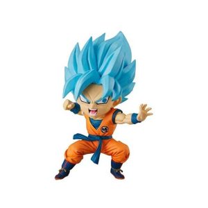 FIGURA DE SON GOKU SUPER SAIYAN BLUE DE DRAGON BALL DE LA GAMA CHIBI MASTERS DE BANDAI