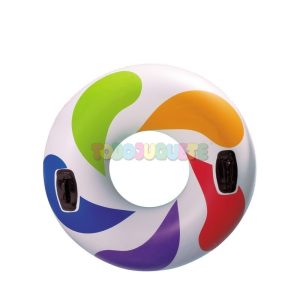 Flotador rueda neon gigante asas 122 cm