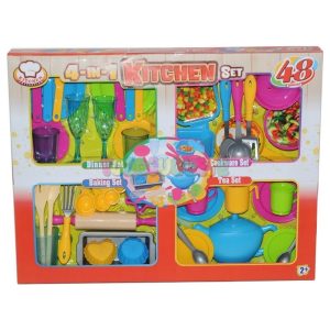 Gran set 4 en 1 menaje diner/te/cook/bking 48 piez
