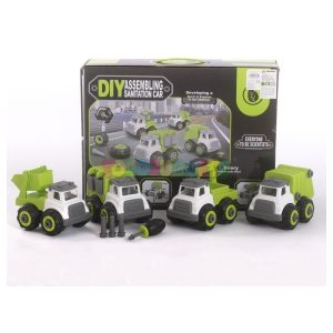 Gran set 4 vehículos Saneamiento DIY