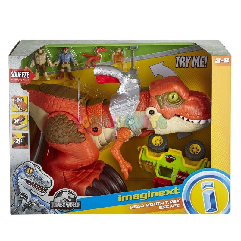 Imaginext Jurassic World Dino T-Rex Mega Mandíbula