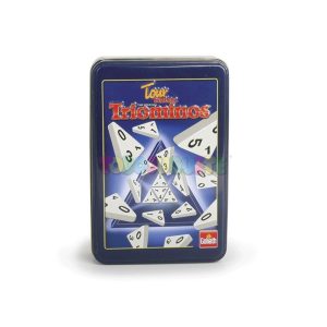 Juego Triominos viaje caja metálica