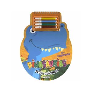 LIBRO DINOSAURIOS PARA COLOREAR CON PEGATINAS TODO