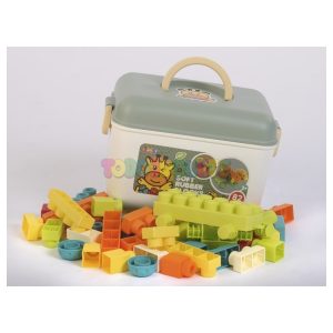 Maletín Bloques Construcción Goma 82pz Soft Rubber