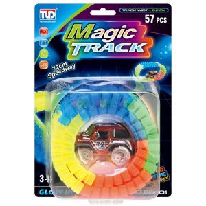 Mini Circuito Vehículo con Luz 57 pzs Magic Track
