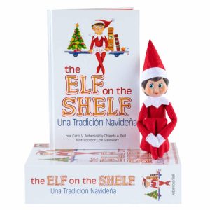MUÑECO ELFO NIÑA Y CUENTO – THE ELF ON THE SHELF