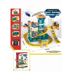 Parking 4 plantas con helicóptero Track Building