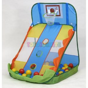 Parque Tela Juegos Rampa Baloncesto 50 bolas 7 cm