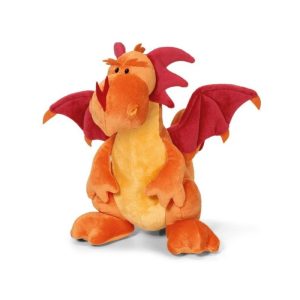 PELUCHE DRAGÓN NARANJA SENTADO 20CM