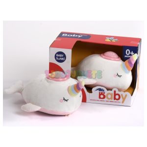 Peluche Unicornio Luz, sonido, música Baby