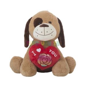 Peluche Perrito Amour Corazón 58 cm