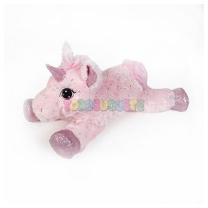 Peluche Unicornio 45 cm Rosa Acostado