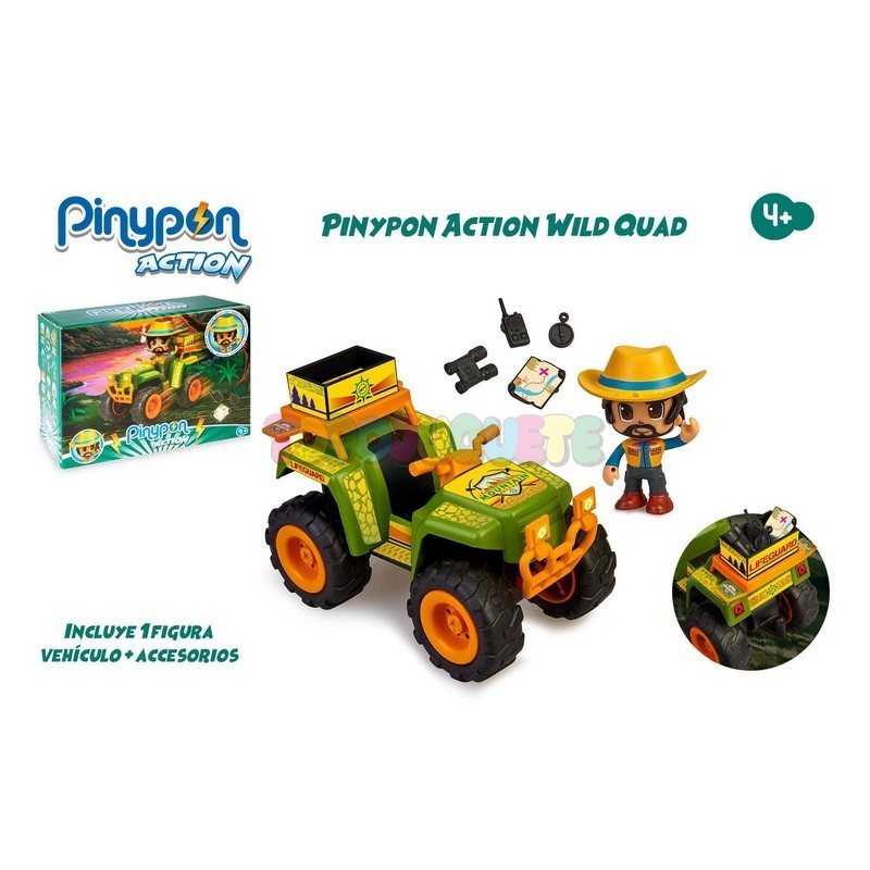 Pin y Pon Action Wild Coche Quad