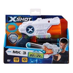 Pistola de Dardos Mini con 8 Dardos X Shot