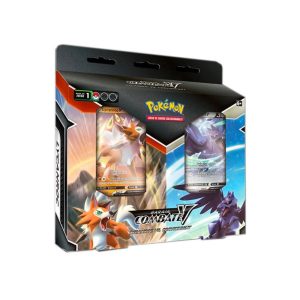 POKÉMON JUEGO DE CARTAS COMBATE V LYCANROC VS CORVIKNIGHT