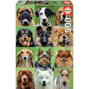 Puzzle Educa Collage de perros de 500 piezas