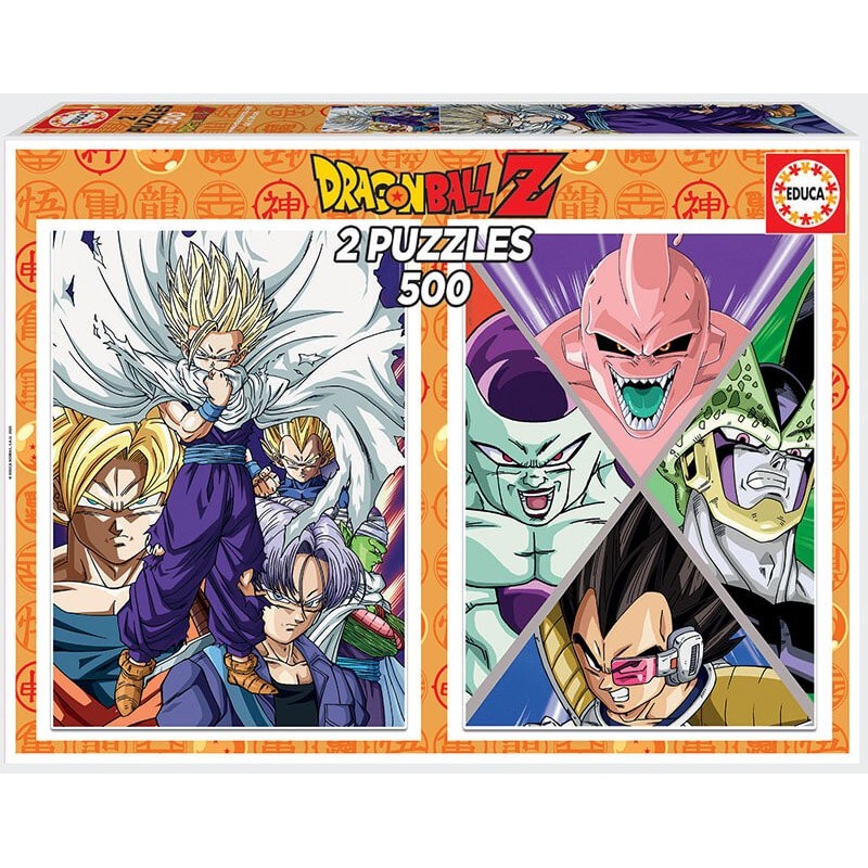 Puzzle Educa Dragon Ball de 2 X 500 Piezas