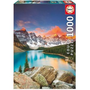 Puzzle Educa Lago Moraine, Banff National Park, Canadá de 1000 piezas